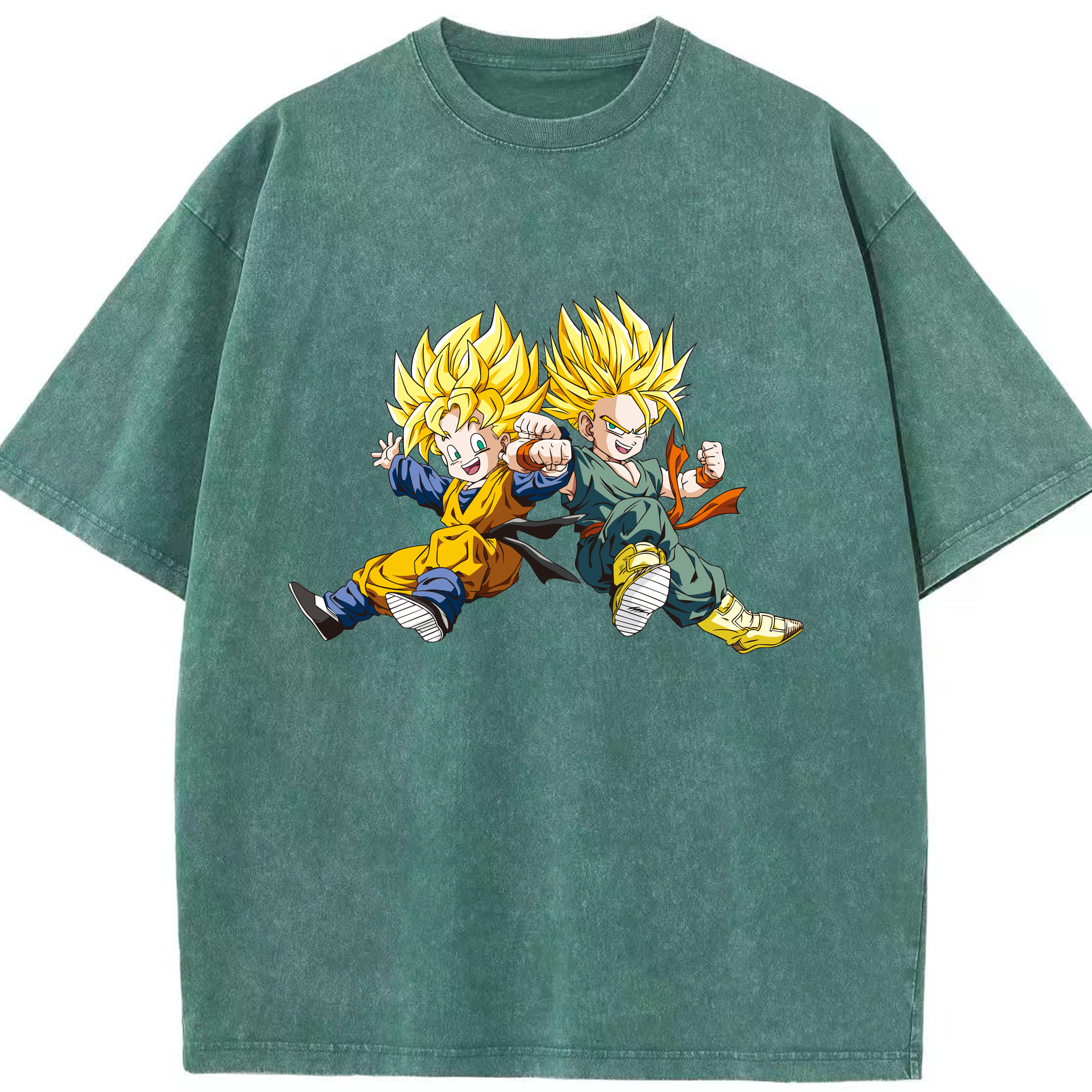 ドラゴンボール 孫悟空（そん ごくう）Son Goku カカロット DRAGON BALL Kakarotto 綿100% ヴィンテージ風 半袖Tシャツ（フロントプリント）